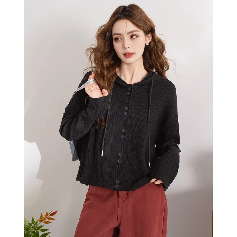FAWENXIANGZI Knitwear Women's Black-2