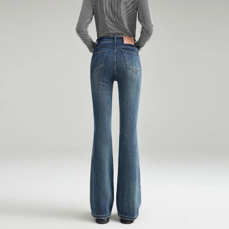 FAWENXIANGZI Jeans Women's Blue-7