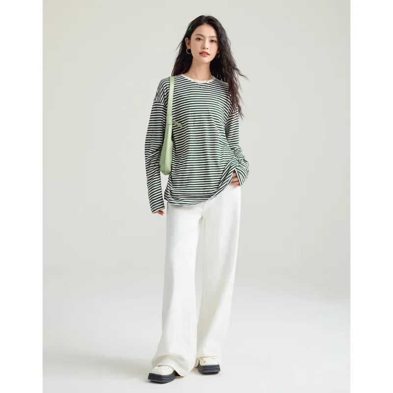 FAWENXIANGZI T Shirt Women's Green-1