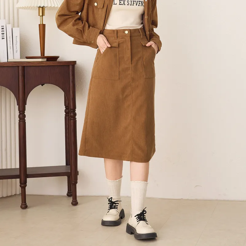FAWENXIANGZI Casual Long Skirt Women's-2