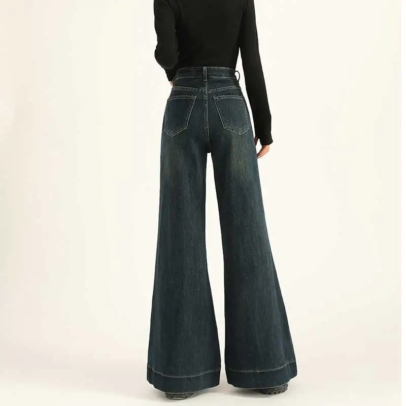 FAWENXIANGZI Jeans Women's Blue-1