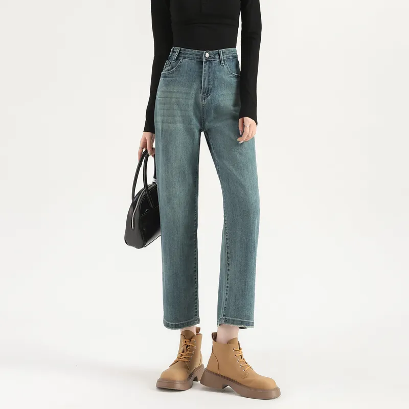 FAWENXIANGZI Jeans Women's Blue-3