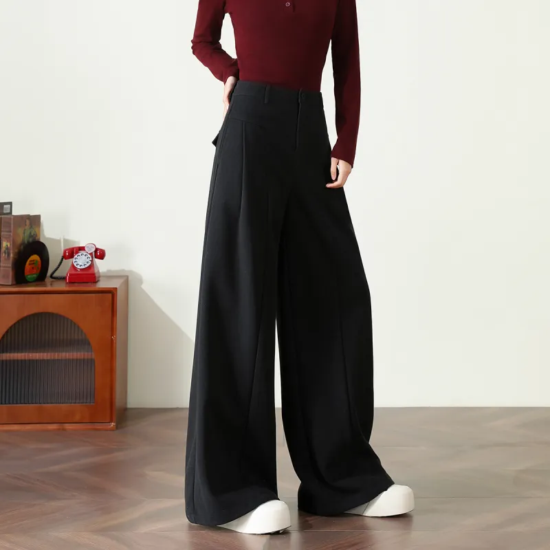 FAWENXIANGZI Suit Trouser Women's Black-2