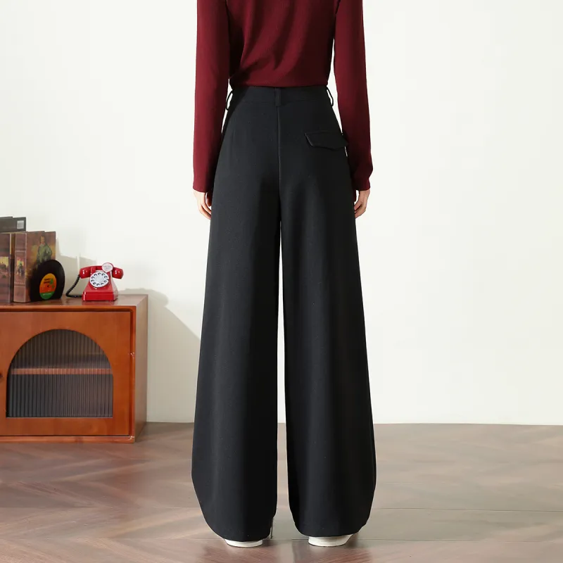 FAWENXIANGZI Suit Trouser Women's Black-6