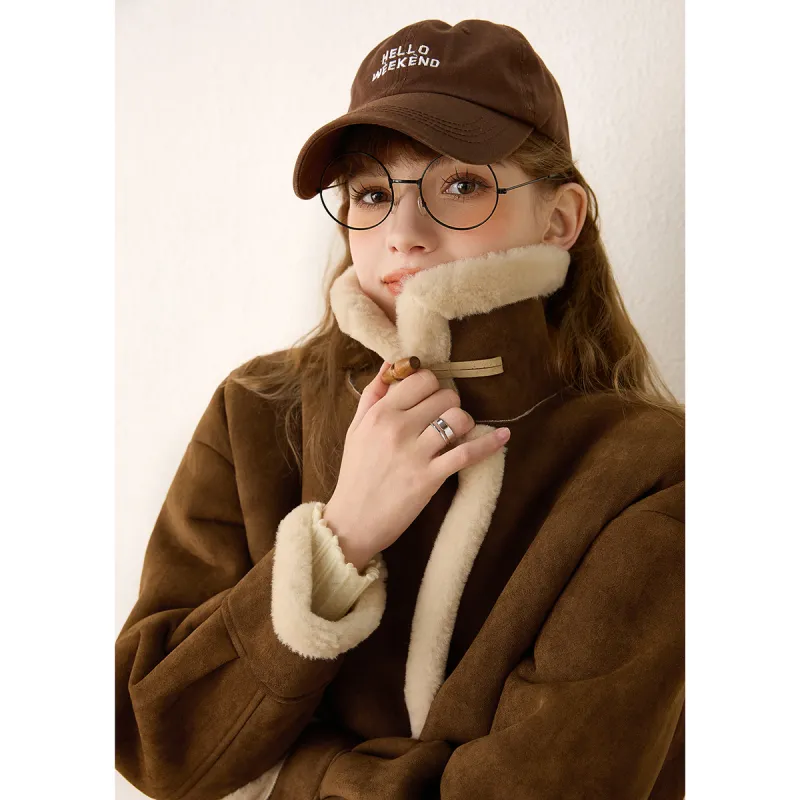 FAWENXIANGZI Velvet feel Coat Women's-12