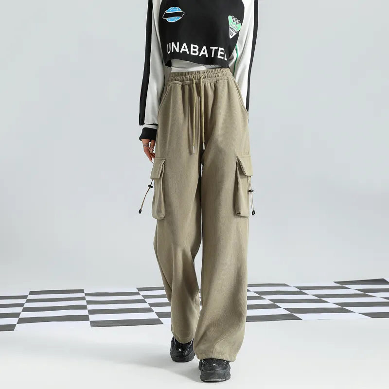 FAWENXIANGZI Casual Pants Women's Black-13