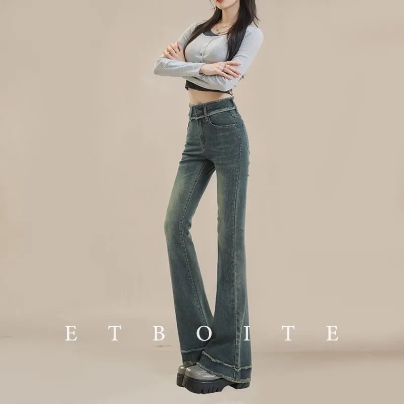 FAWENXIANGZI Jeans Women's Nostalgic Blue-9