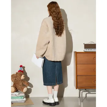 FAWENXIANGZI Velvet feel Coat Women's