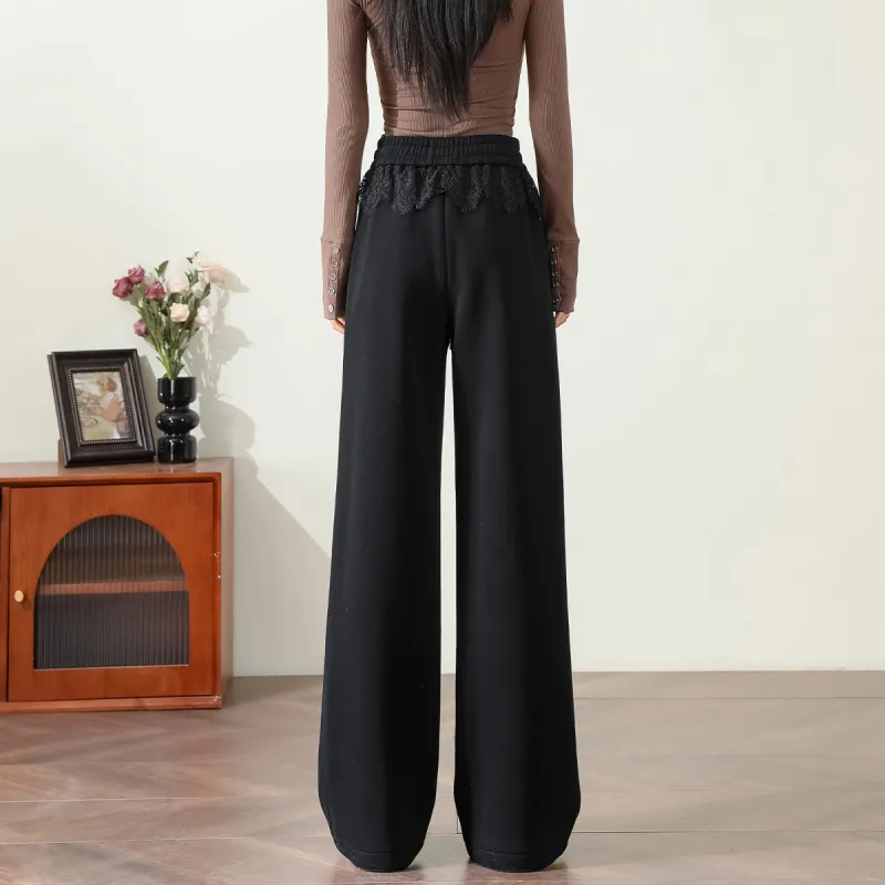 FAWENXIANGZI Casual Pants Women's Black-3