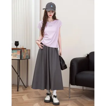 FAWENXIANGZI Flutter Sleeve T Shirt Women's