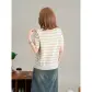 Ecru+Green Stripe