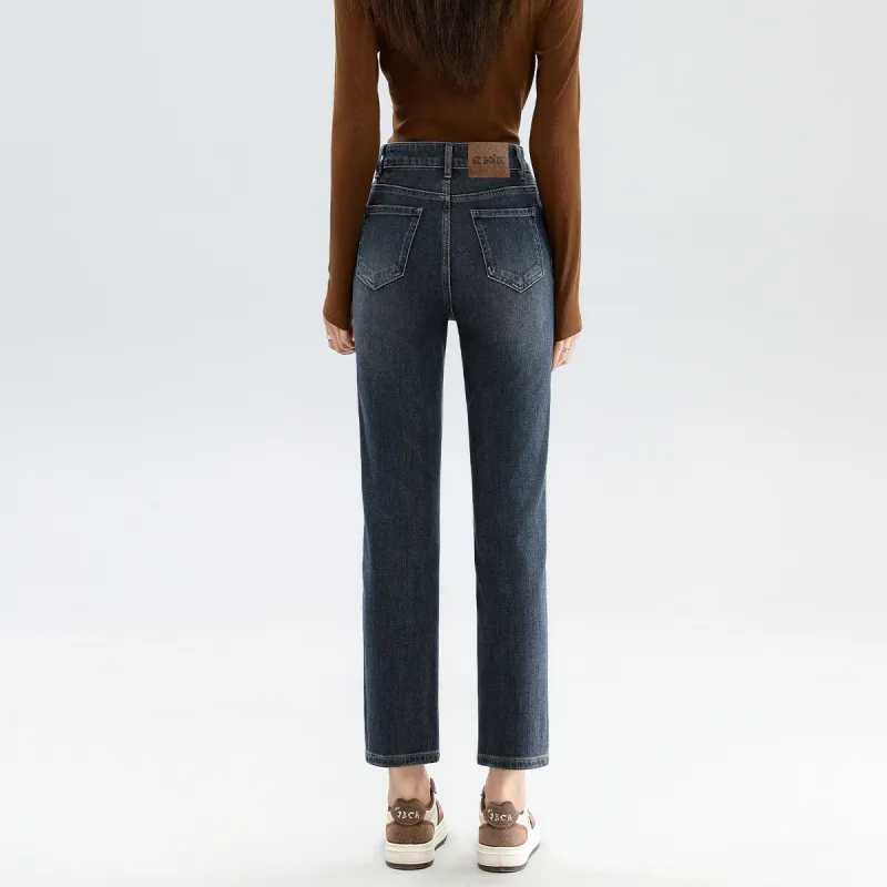 FAWENXIANGZI Jeans Women's Blue-7
