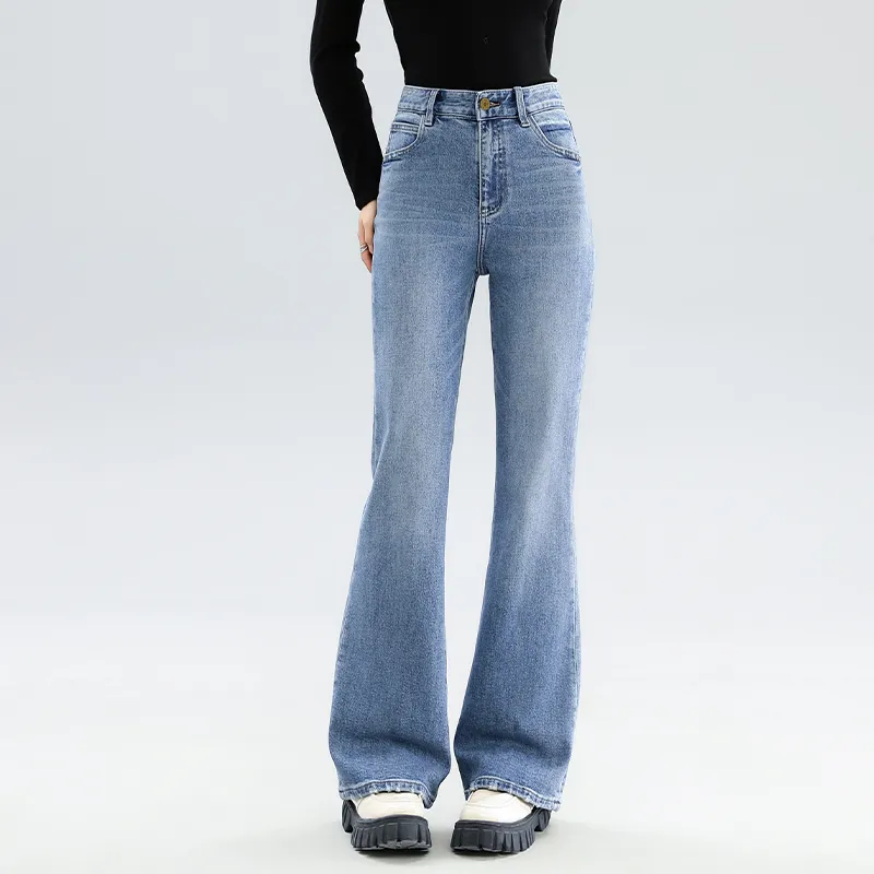 FAWENXIANGZI Jeans Women's Blue-6