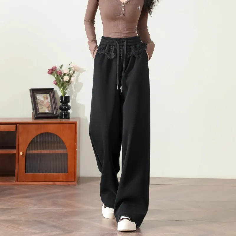 FAWENXIANGZI Casual Pants Women's Black-2