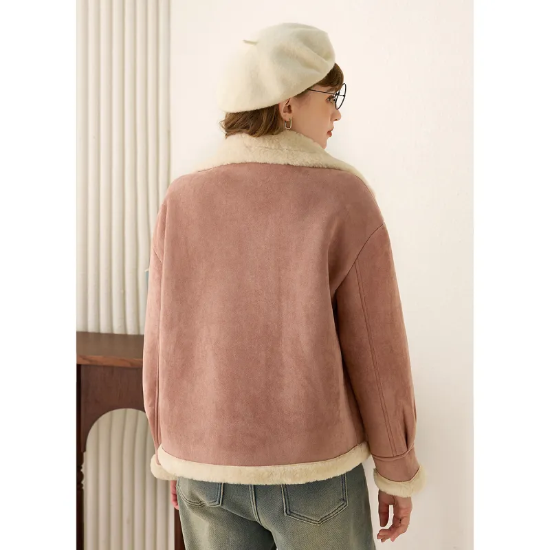 FAWENXIANGZI Velvet feel Coat Women's-3