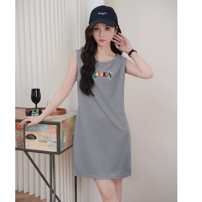 FAWENXIANGZI Sleeveless Dress Women's-7