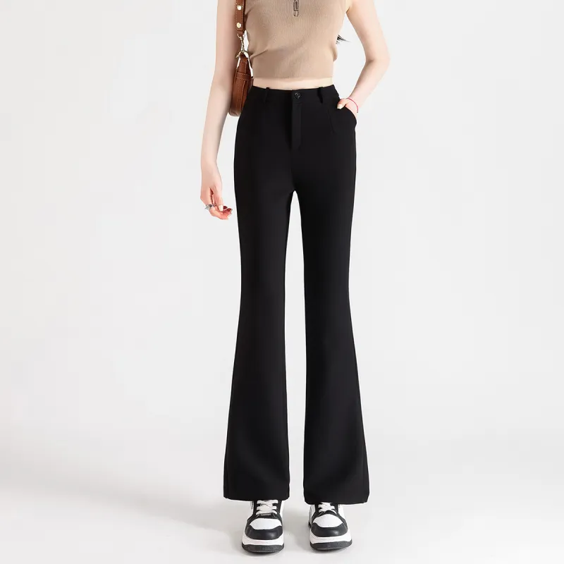 FAWENXIANGZI Casual Pants Women's Black-3