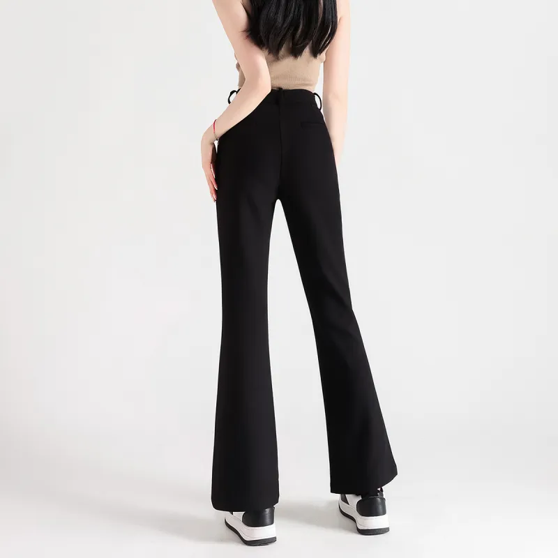 FAWENXIANGZI Casual Pants Women's Black-6