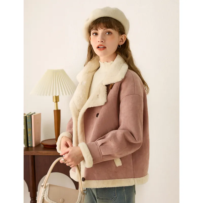 FAWENXIANGZI Velvet feel Coat Women's-4