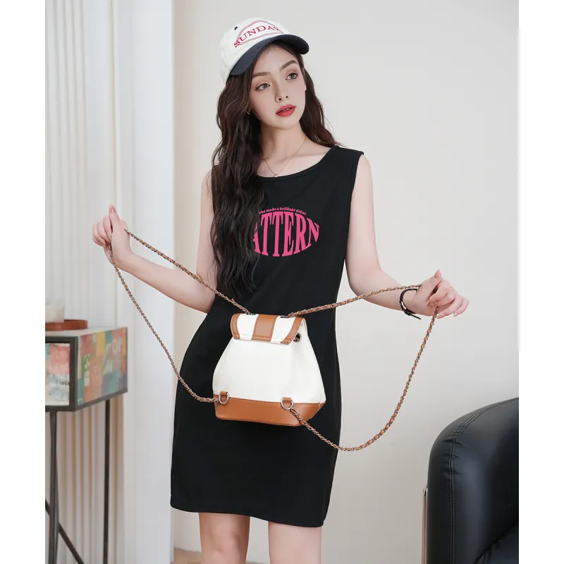 FAWENXIANGZI Sleeveless Dress Women's-1