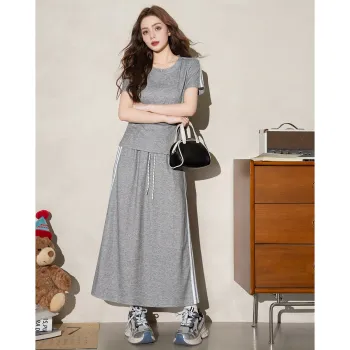 FAWENXIANGZI Two Piece Skirt Sets Women's