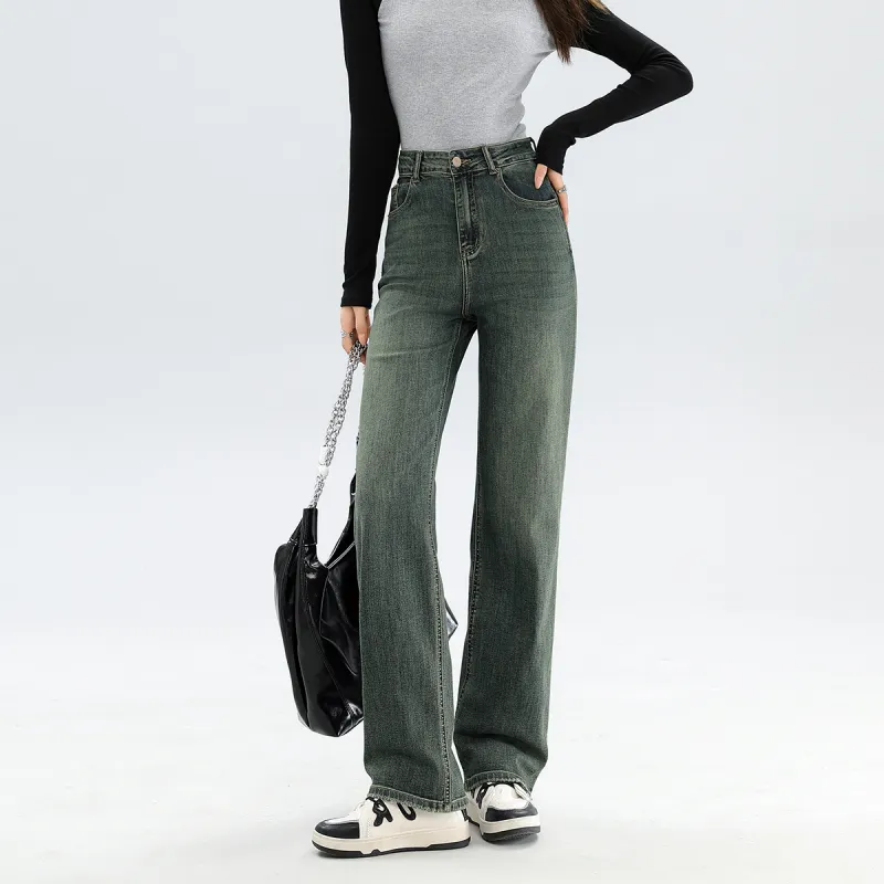 FAWENXIANGZI Jeans Women's Blue-4