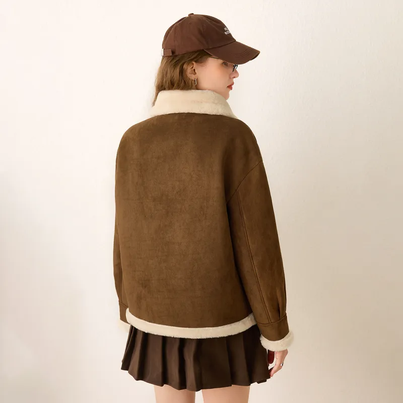 FAWENXIANGZI Velvet feel Coat Women's-13