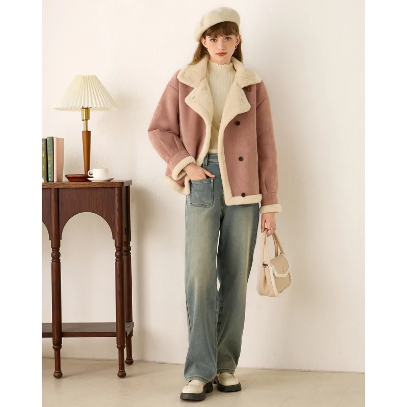 FAWENXIANGZI Velvet feel Coat Women's-1