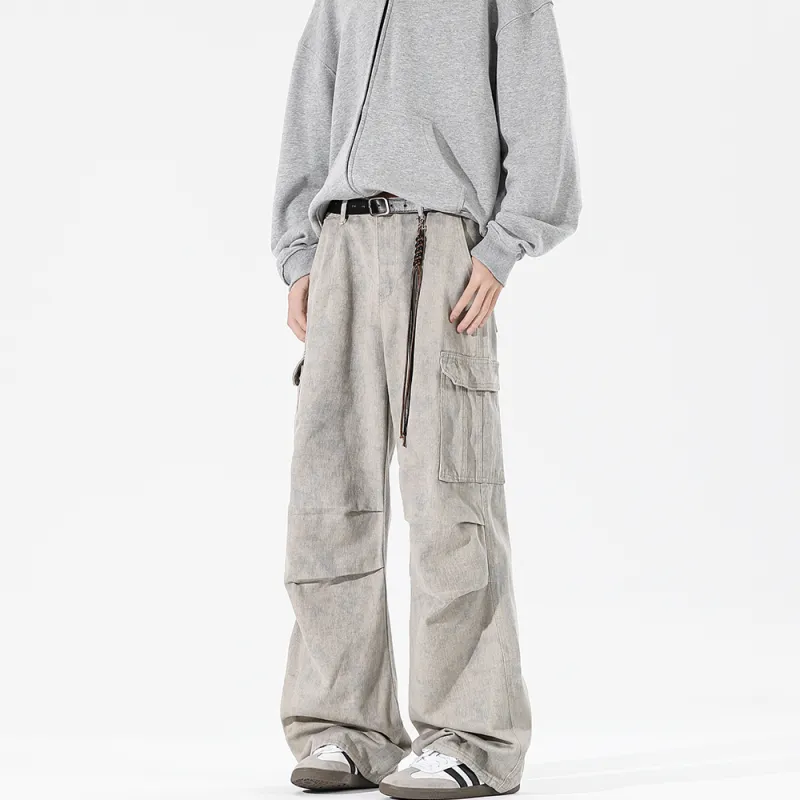 FLIM Casual Pants Unisex Apricot-2