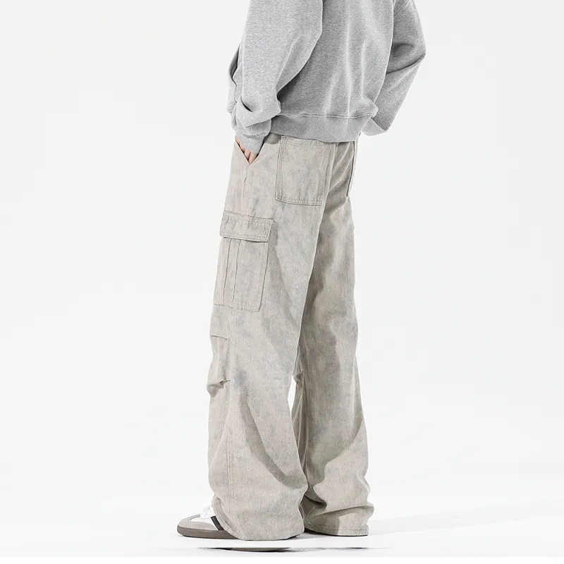 FLIM Casual Pants Unisex Apricot-4