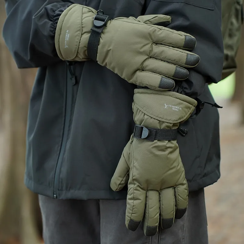 TANLU Ski Gloves Warm Cotton Cold Resistant Windproof And Waterproof Gloves Unisex-4