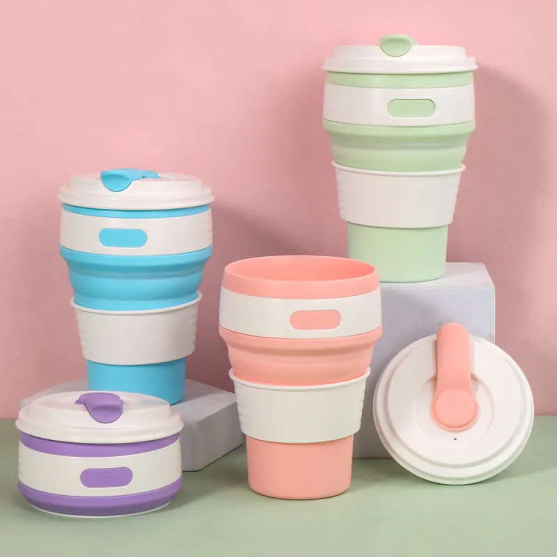 TANLU Outdoor Water Equipment Water Container 350ml Camping And Barbecue Silicone-3