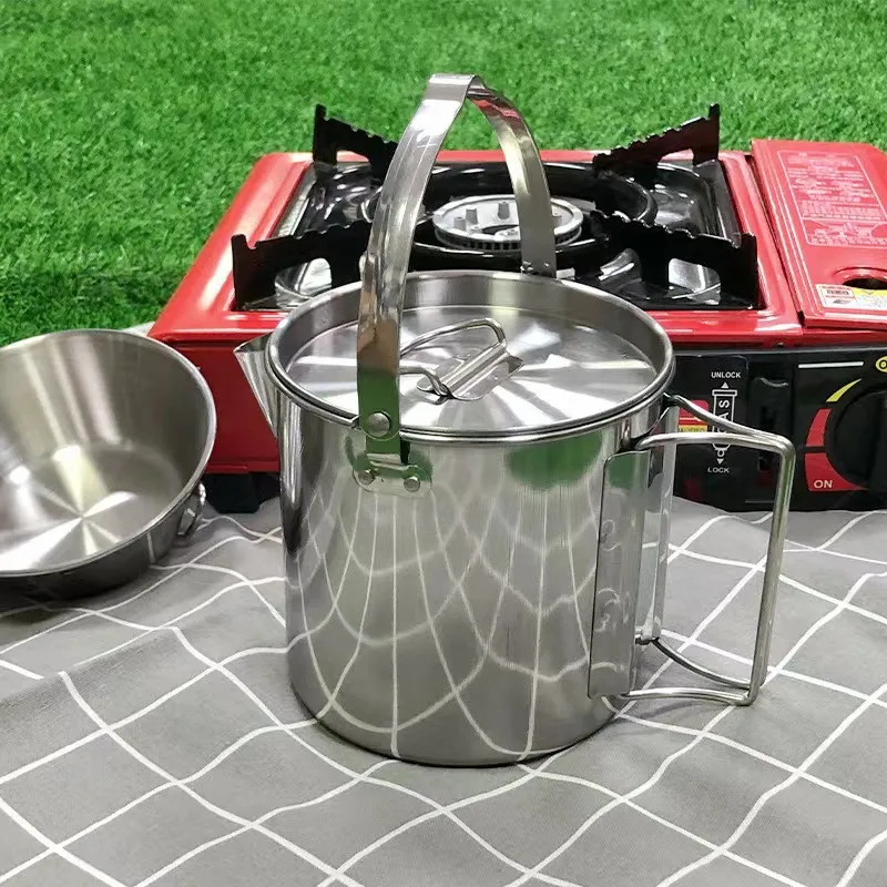 TANLU Outdoor Water Equipment Outdoor Water Bottle 1.2L Camping And Barbecue Stainless Steel-4