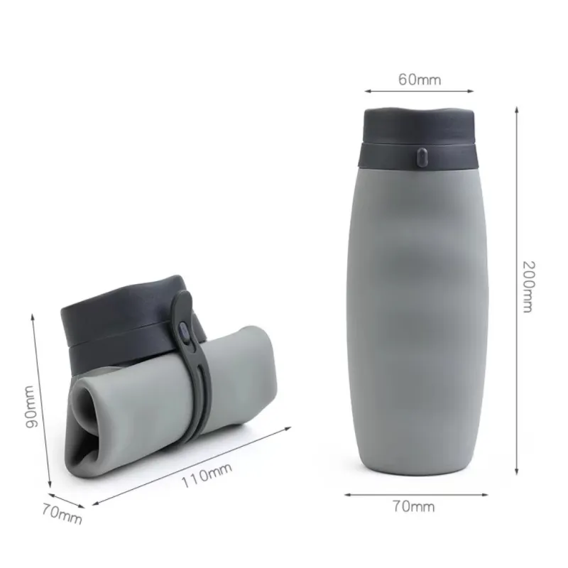 TANLU Outdoor Water Equipment Water Container 580ml Camping And Barbecue PP Silicone-1
