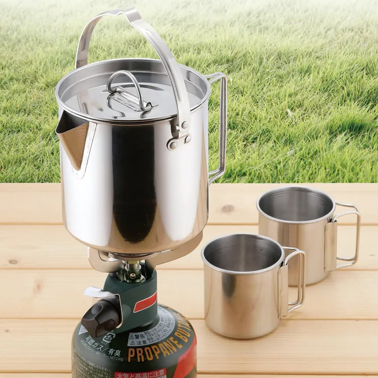 TANLU Outdoor Water Equipment Outdoor Water Bottle 1.2L Camping And Barbecue Stainless Steel-3