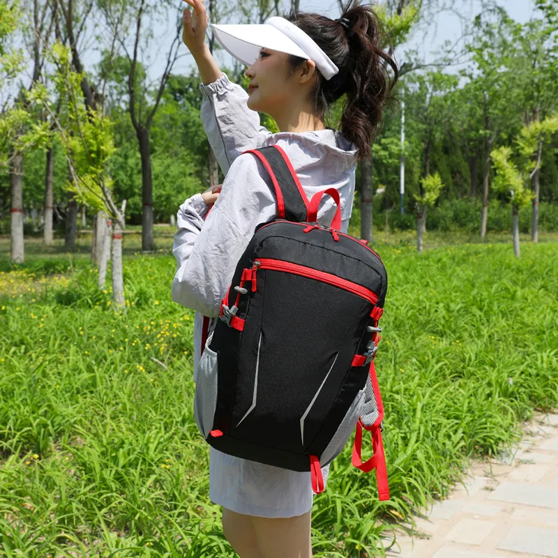 BRABOSTON Nylon Backpack Regular Unisex Black/Gray/Dark Blue/Sky Blue/Green/Orange-4