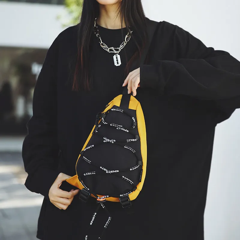 BRABOSTON Oxford Sling Bag Unisex White/Black/Green/Yellow/Khaki-12