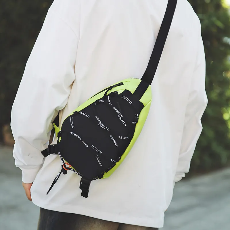 BRABOSTON Oxford Sling Bag Unisex White/Black/Green/Yellow/Khaki-27
