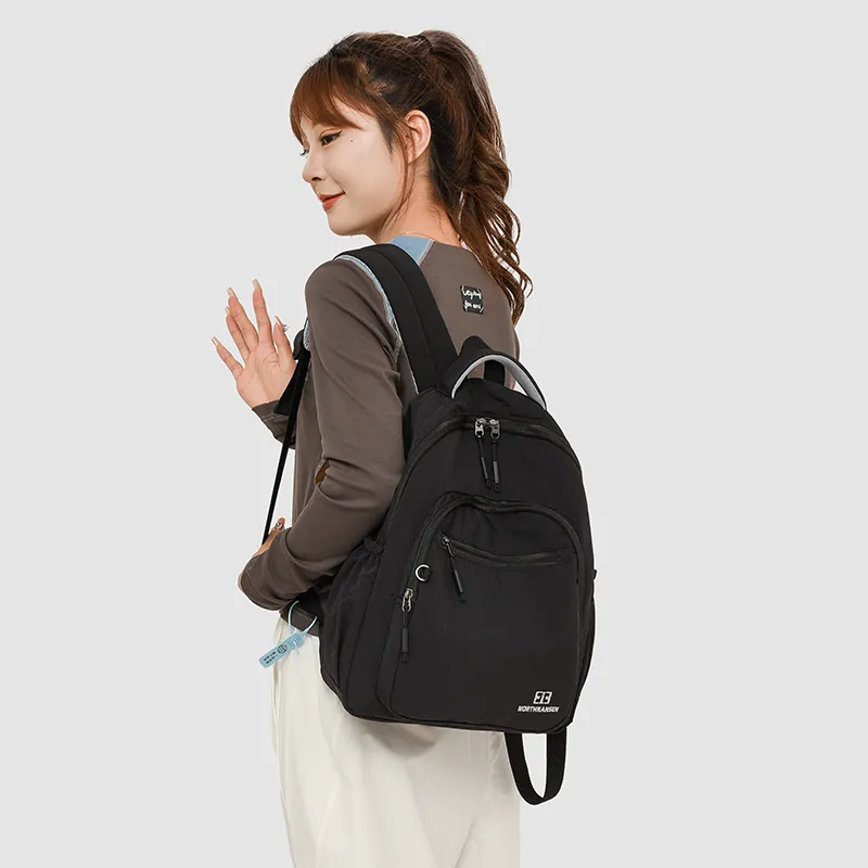 BRABOSTON Oxford Backpack Unisex Pink/Coffee/Black/Beige-7