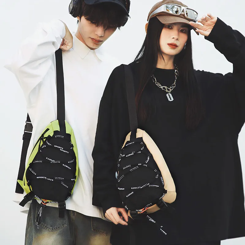 BRABOSTON Oxford Sling Bag Unisex White/Black/Green/Yellow/Khaki-22