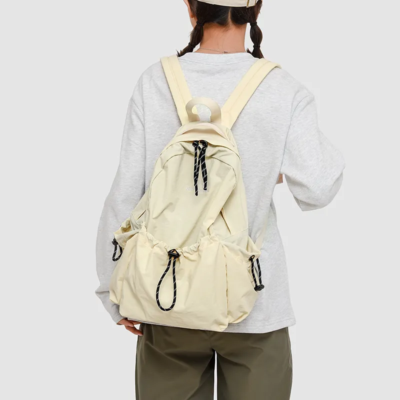 BRABOSTON Oxford Backpack Regular Unisex Gray/Black/Yellow/Pink-8