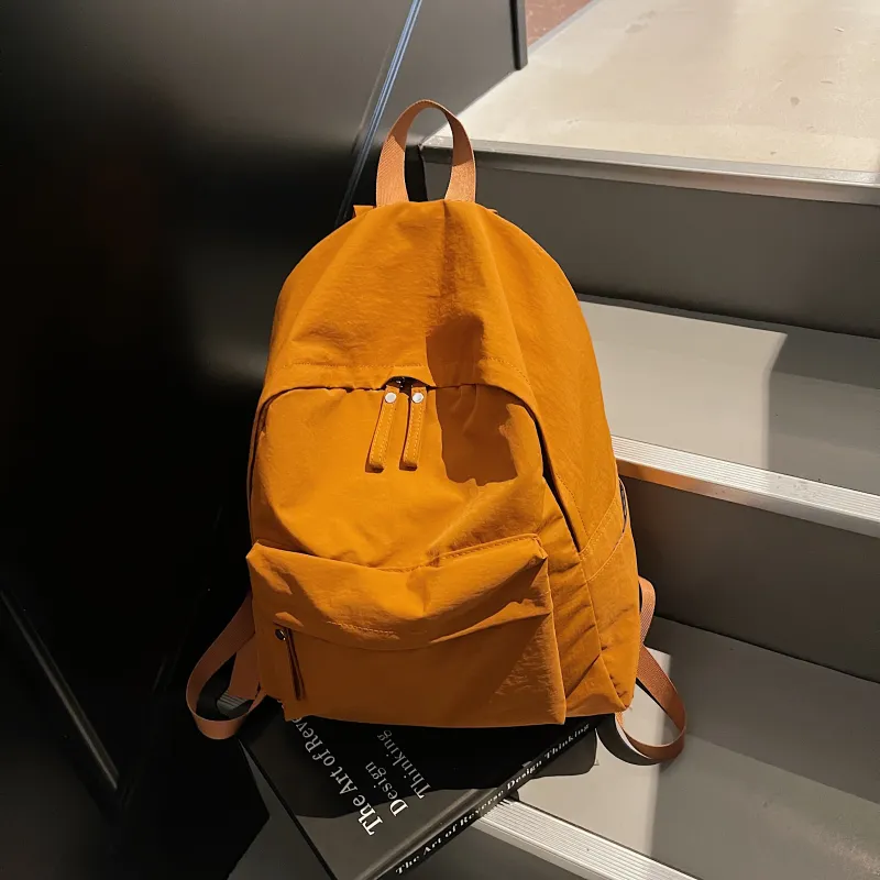 BRABOSTON Fabric Backpack Unisex Ecru/Black/Gray/Chocolate-14