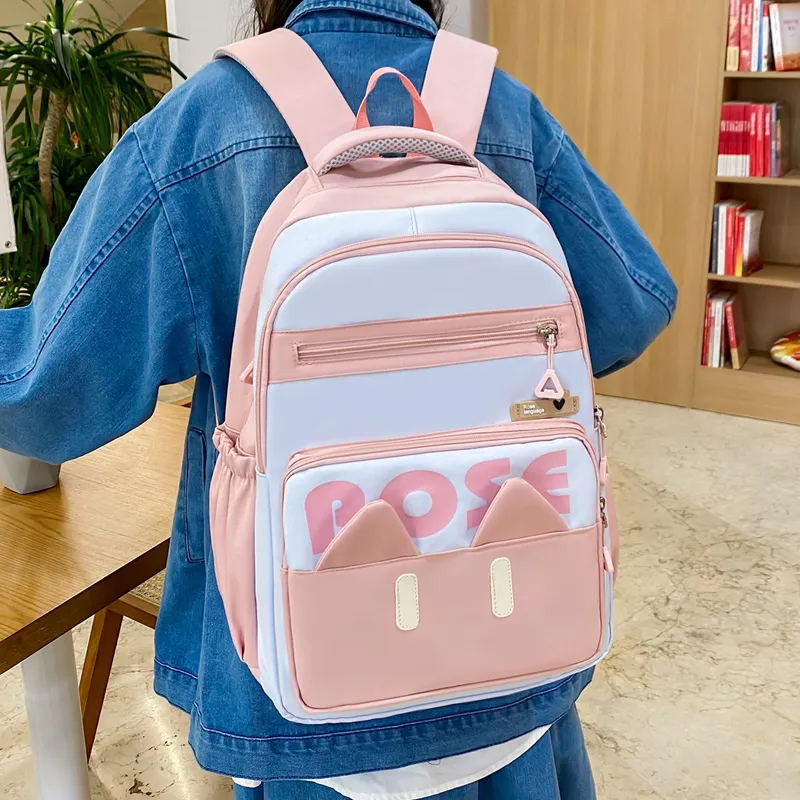 BRABOSTON Nylon Backpack Combo Set Unisex Blue/Black/Pink/Green-9