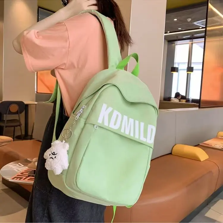 BRABOSTON Nylon Backpack Regular Unisex Ecru/Lilac/Black/Yellow/Light Green-12