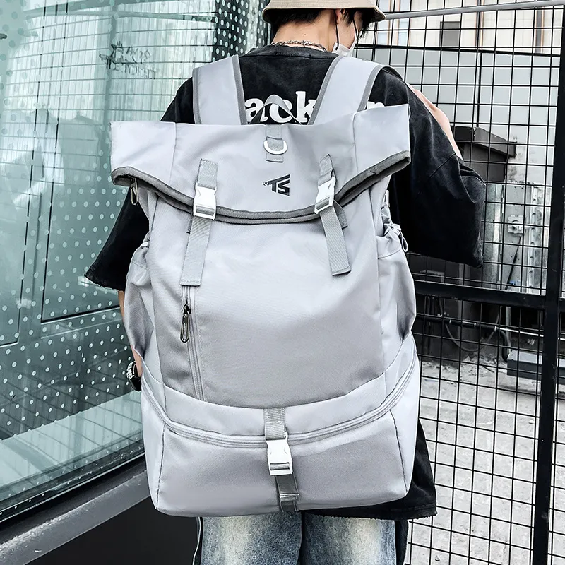 BRABOSTON Ultra Composite Fabric Backpack Unisex Blue/Gray/Black-10