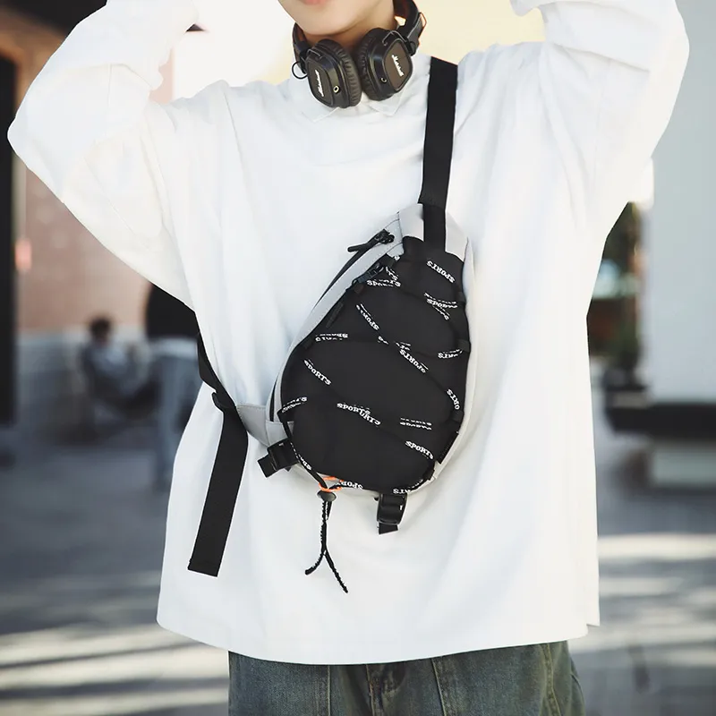 BRABOSTON Oxford Sling Bag Unisex White/Black/Green/Yellow/Khaki-4
