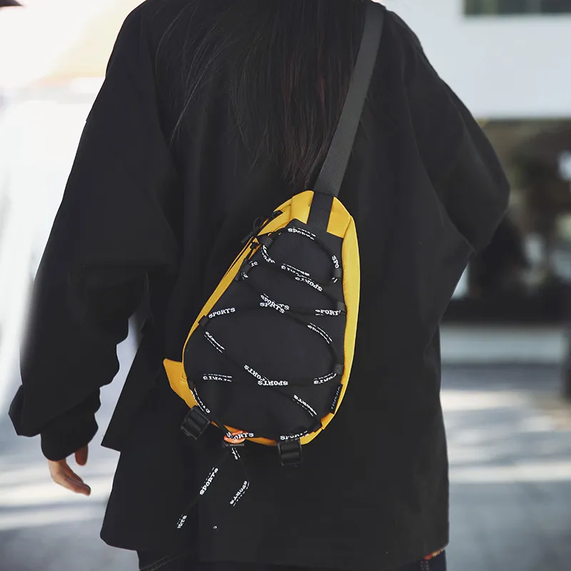 BRABOSTON Oxford Sling Bag Unisex White/Black/Green/Yellow/Khaki-15