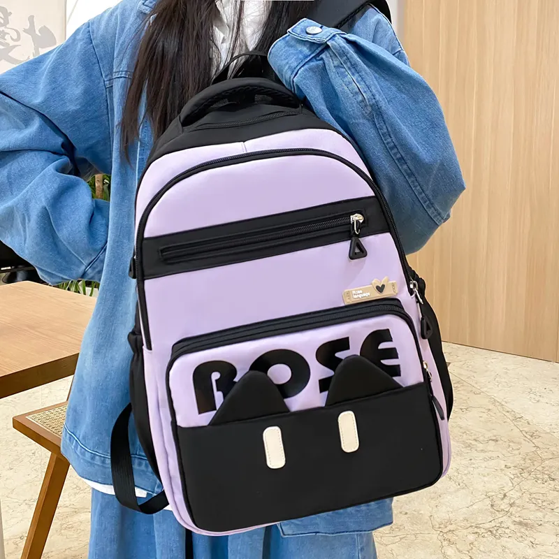 BRABOSTON Nylon Backpack Combo Set Unisex Blue/Black/Pink/Green-6