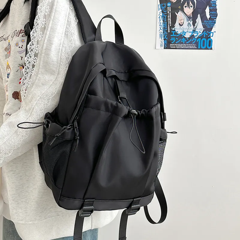 BRABOSTON Nylon Backpack Regular Unisex Gray/Black/Orange/Khaki-9