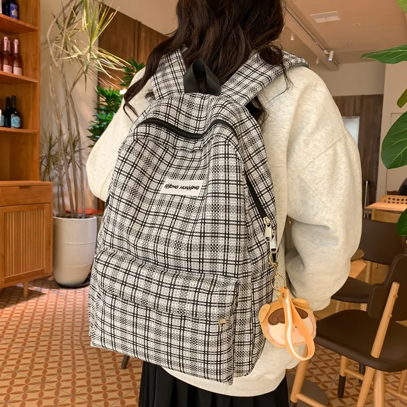 BRABOSTON Nylon Fabric Backpack Regular Unisex Black-30